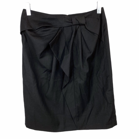 BANANA REPUBLIC Bow Ruffle Stretch Skirt Size 0 - Picture 1 of 5